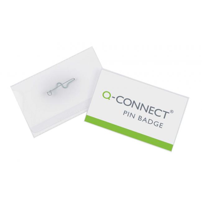 Visačka so špendlíkom Q-CONNECT 90x54mm 50ks - Image 2