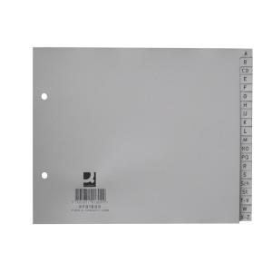 Plastový rozraďovač Q-Connect A-Z sivý