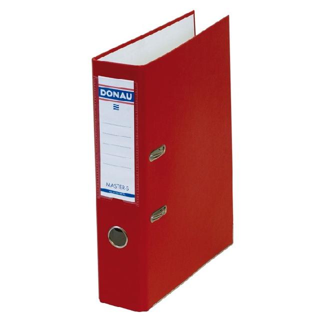 Zakladač pákový DONAU poloplastový s lištou Master-S 7,5cm červený - Image 2
