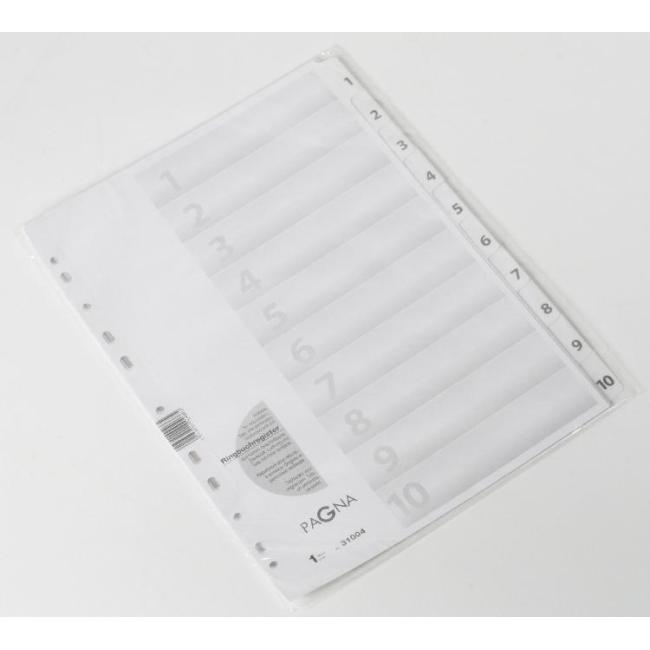 Kartónový rozraďovač PAGNA 10-dielny biely - Image 2