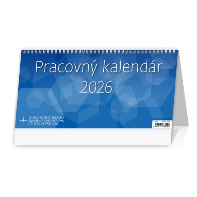 Stolový kalendár stĺpcový 30,1x14,8 cm - Pracovný 2026 - Image 2