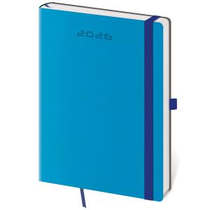 Diár Flexies denný A5 14,3x20,5cm modrý 2026