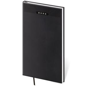 Diár Print classic týždenný vreckový 8x15cm čierny 2026