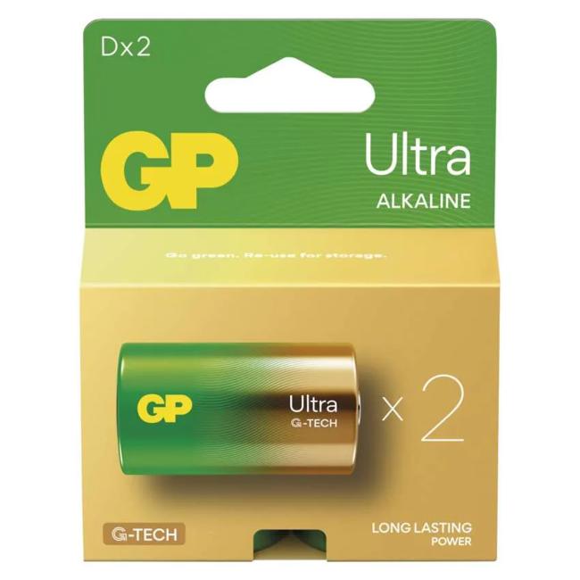 Batéria GP alkalická LR20 Ultra 1,5V D 2ks - Image 2