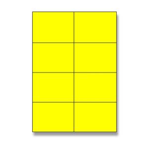 Etikety univerzálne A4 105x74mm žlté 100 hárkov