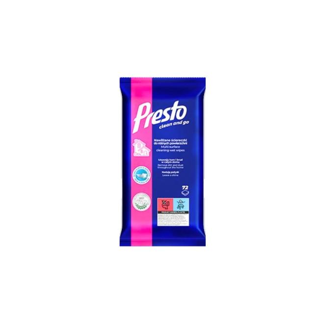 Vlhčené utierky PRESTO antistatik 72 ks - Image 2