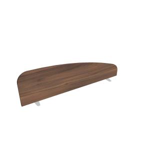 Paraván Hobis na plochu stola, oblý, 140 cm, orech