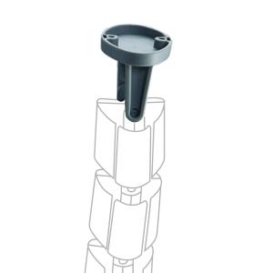 Držiak na uchytenie káblového organizéra pod dosku 7x5x5 cm, sivý