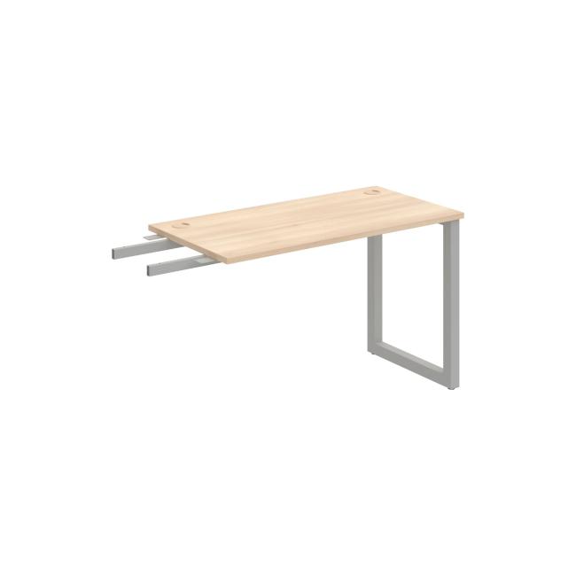 Pracovný stôl UNI O, kolmo reťaziaci, 120x75,5x60 cm, agát/sivá - Image 2