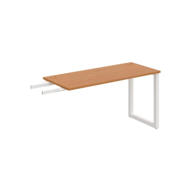 Pracovný stôl UNI O, kolmo reťaziaci, 140x75,5x60 cm, jelša/biela - Image 2