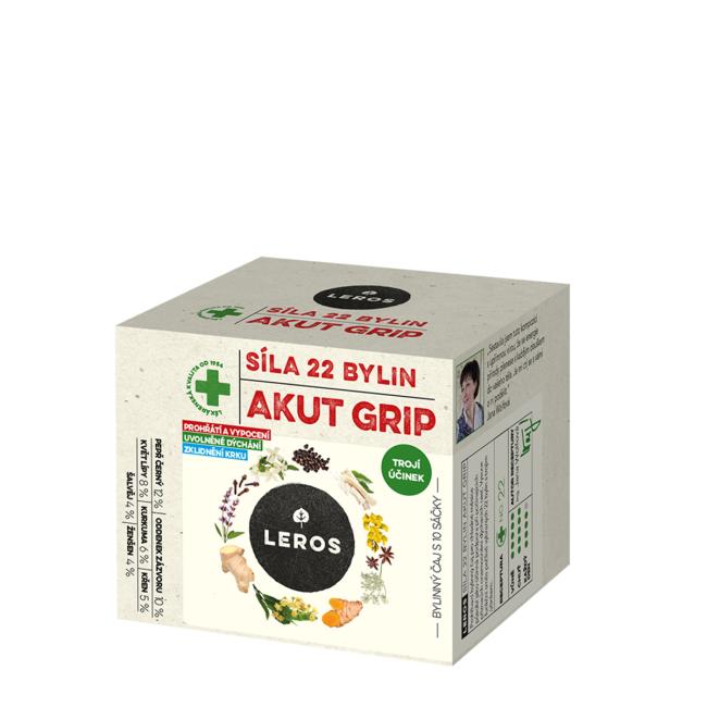 Čaj LEROS Bylinný Natur Sila 22 bylín Akút Grip 10 x 2,5g - Image 2
