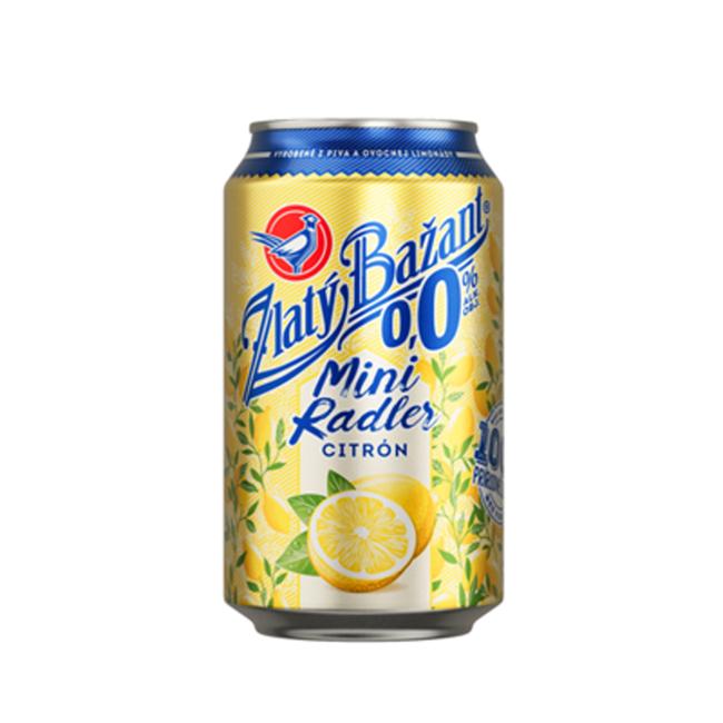 Zlatý Bažant 0% nealko radler 6 x 0,33 ℓ Citrón plechovka - Image 2