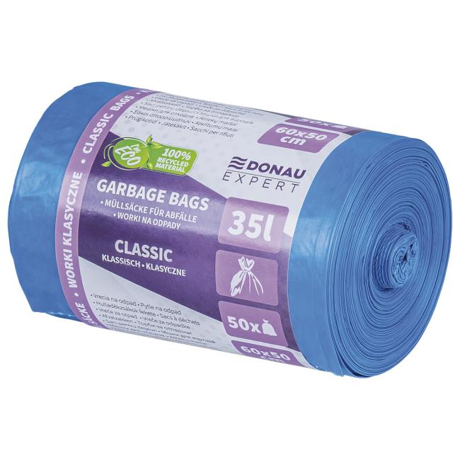 Vrecia DONAU EXPERT, CLASSIC LDPE, 35 ℓ, 50 ks, modré - Image 2