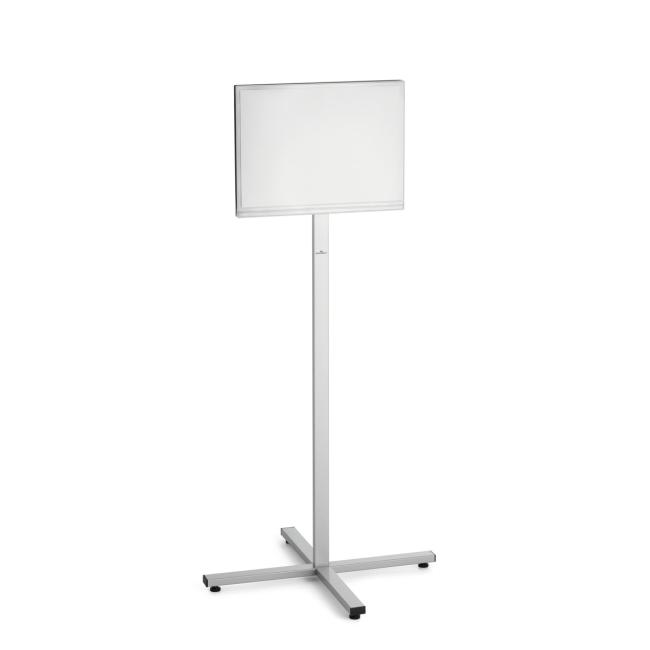 Stojan Info Stand A3, exteriérový, strieborný – Obrázok 2