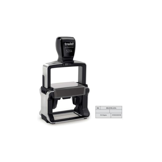 Pečiatke Trodat Professional 5204 56x26mm - odtlačok modrý - Image 2