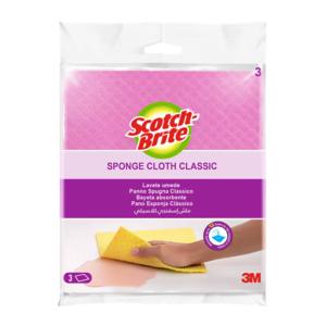 Utierka hubková celulózová Scotch-Brite vysokou absorpciou, prateľná, 3 ks
